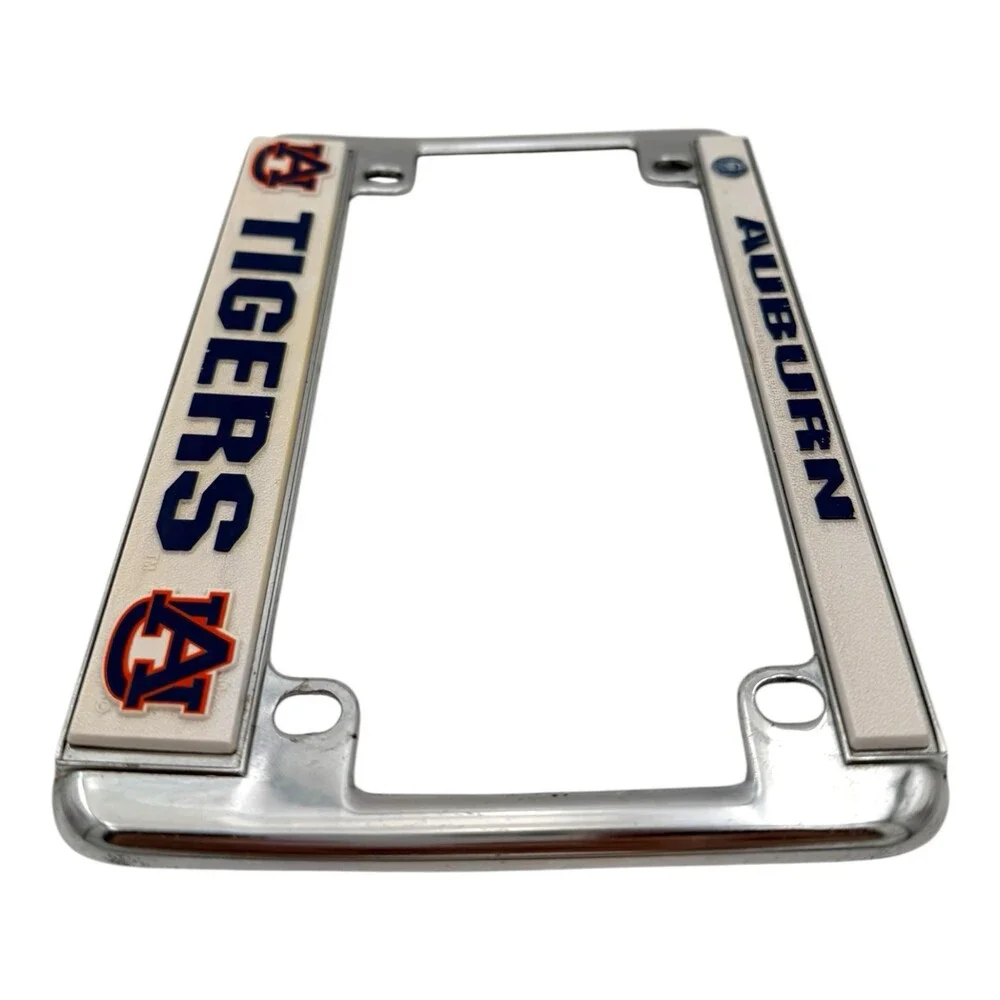 Officially Licensed Rico AUBURN TIGERS AU Motorcycle Chrome License Plate Frame